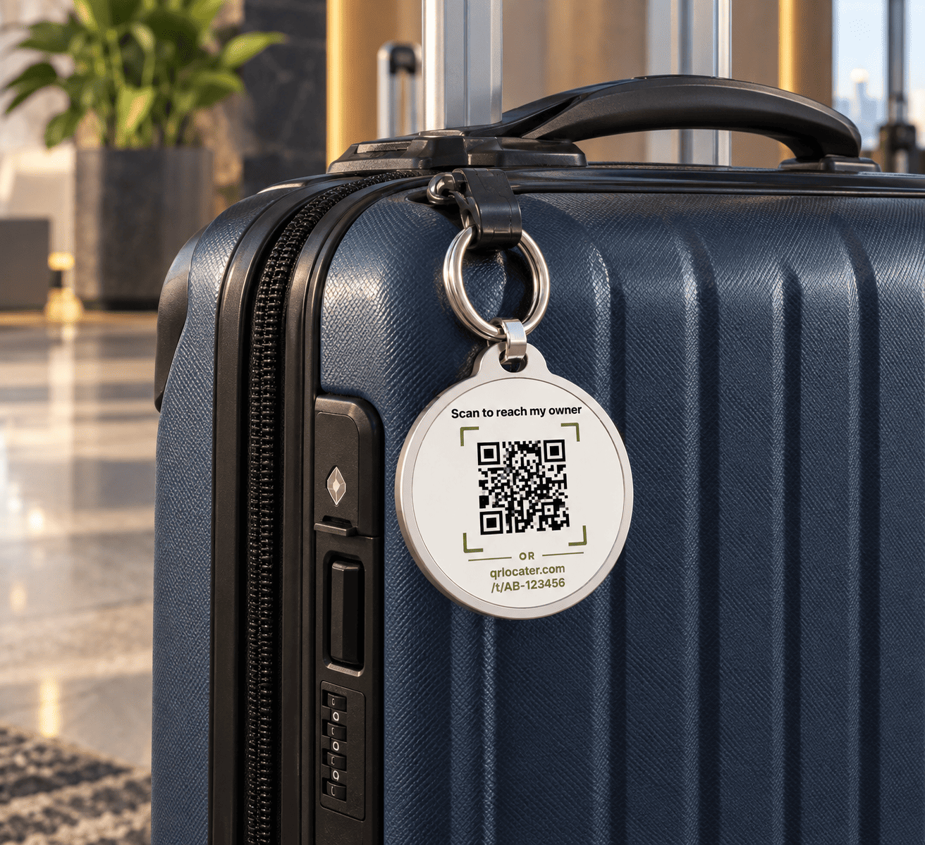 Steel Keyring UV QR tag, photo 4 of 5